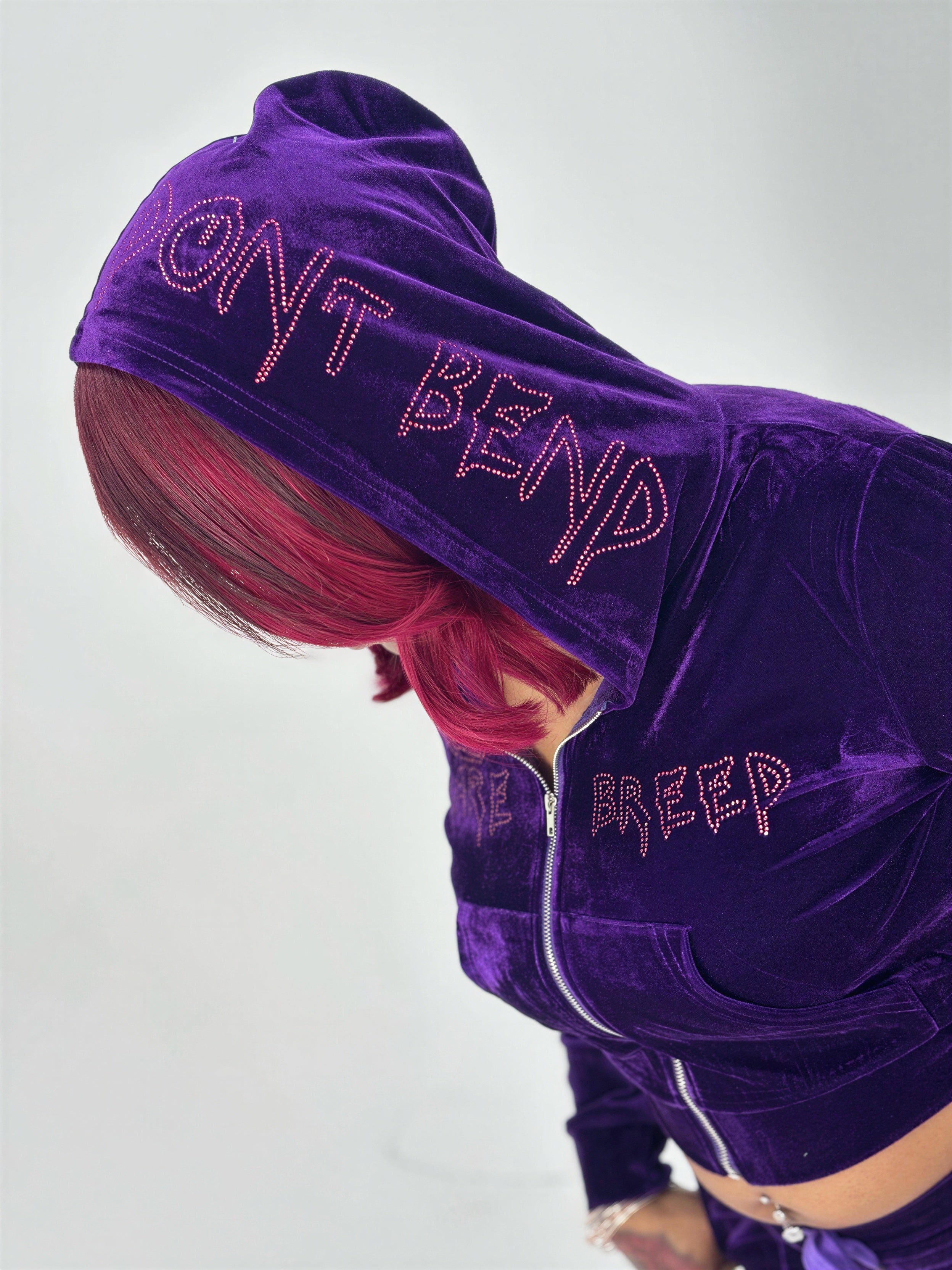 SIGNATURE PURPLE VELVET SET
