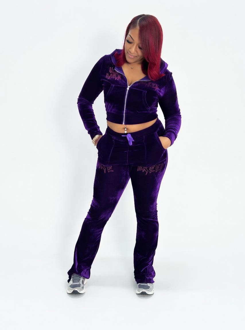 SIGNATURE PURPLE VELVET SET